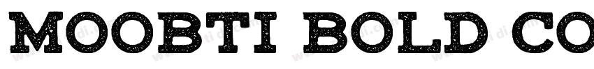 Moobti Bold cond Bol字体转换
